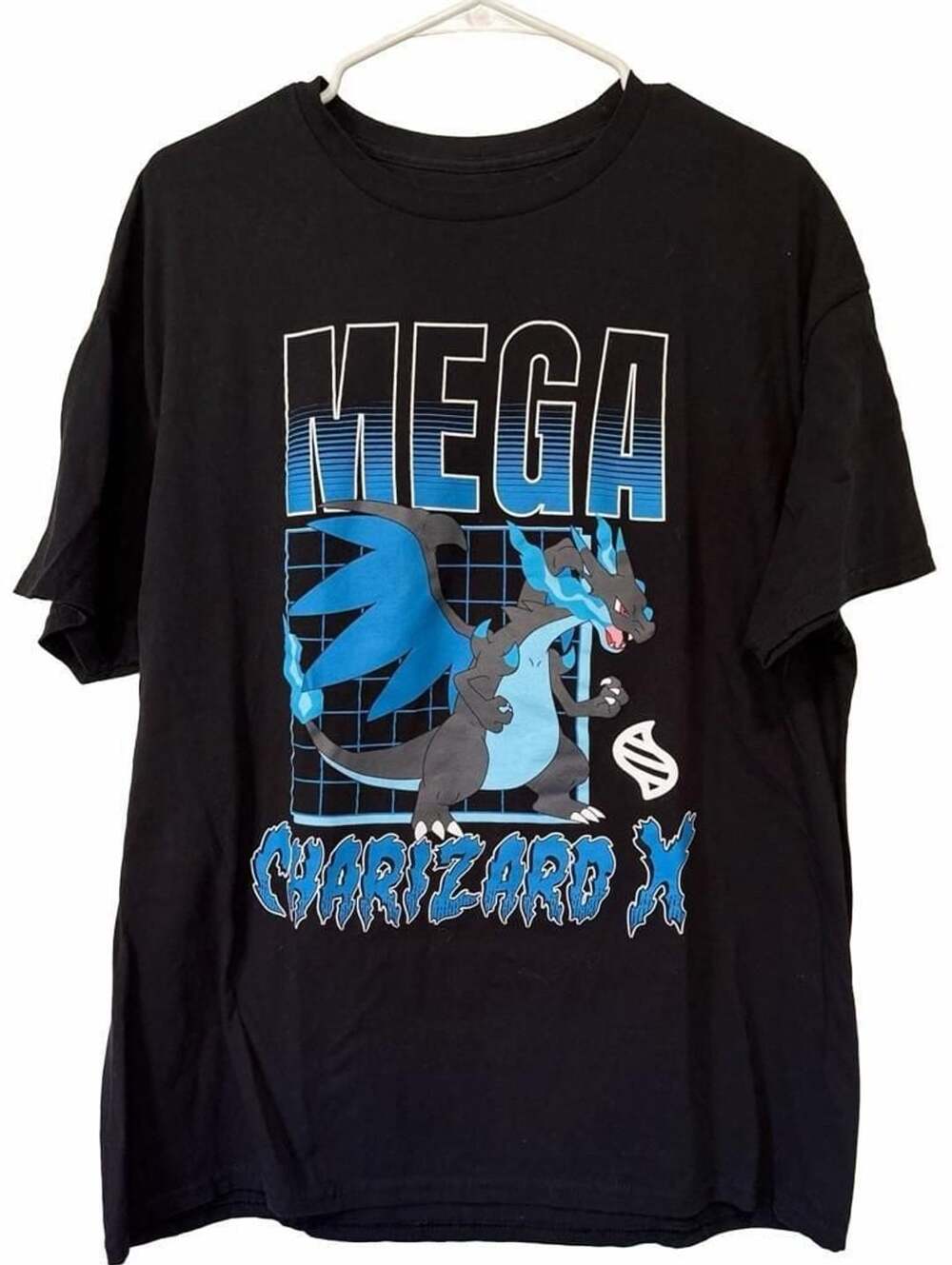 Pokemon Mega Charizard X and Y T-Shirt XL Black Graphic Tee